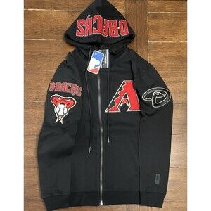 Men’s Pro standard Size M Arizona Diamondbacks Black Full Zip Jacket NWT MLB